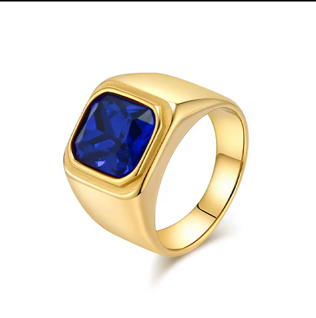 Gold and silver Stainless steel rings