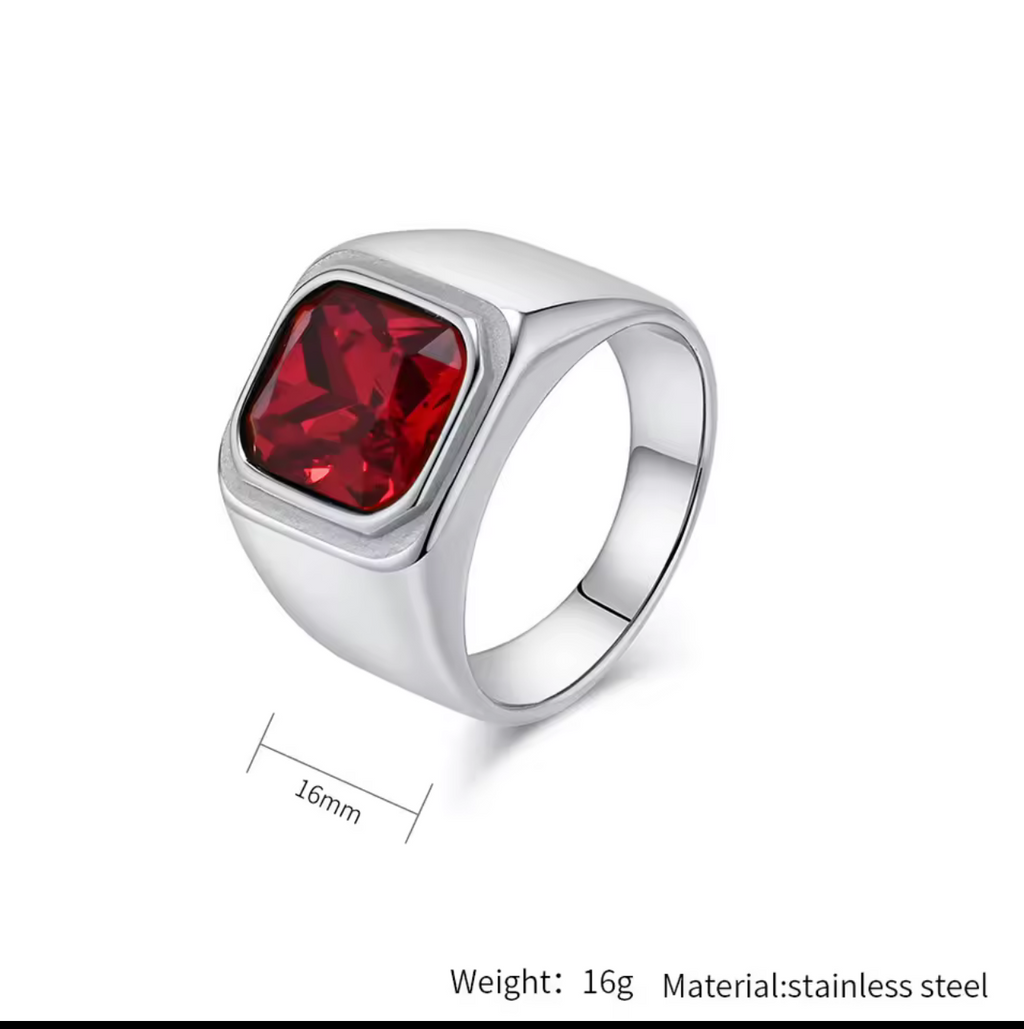 Gold and silver Stainless steel rings