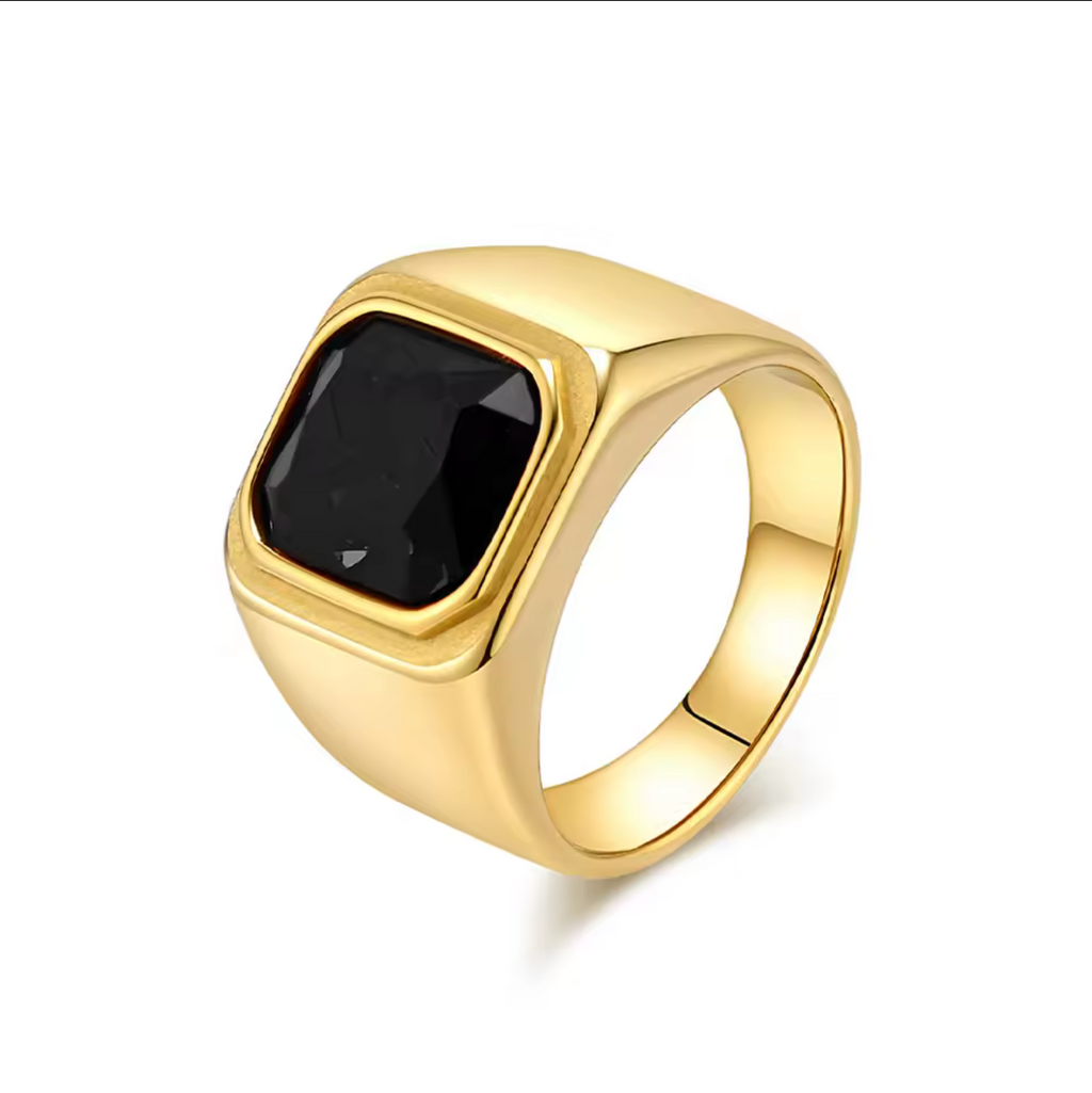 Gold and silver Stainless steel rings