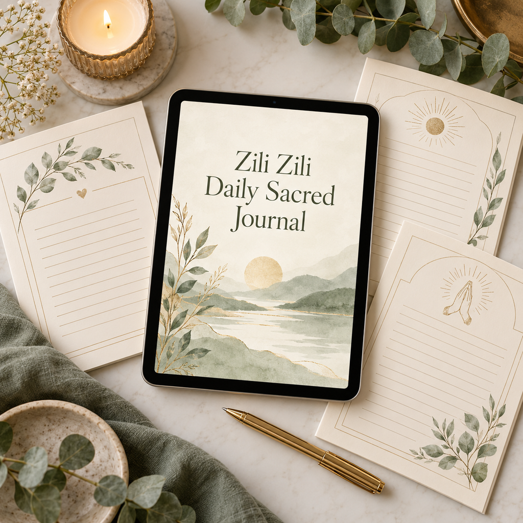 Zili Zili Daily Sacred Journal printable page preview