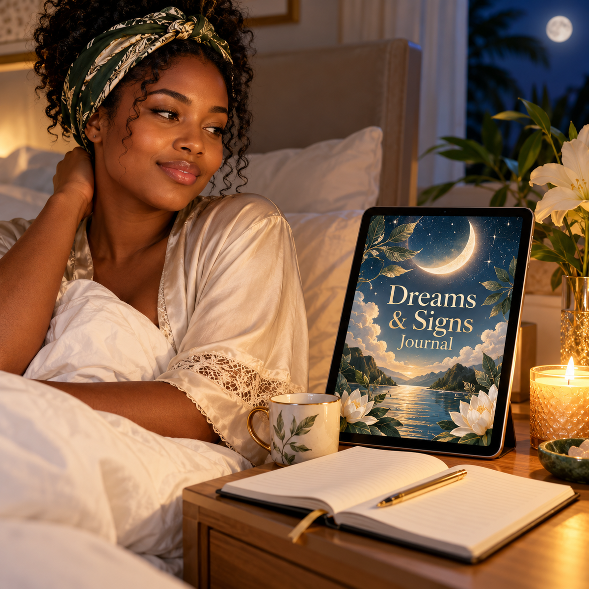 Dreams and Signs Journal bedside moment