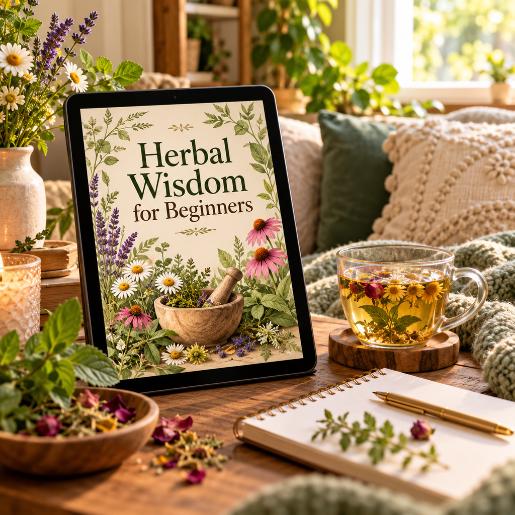 Herbal Wisdom for Beginners reading nook