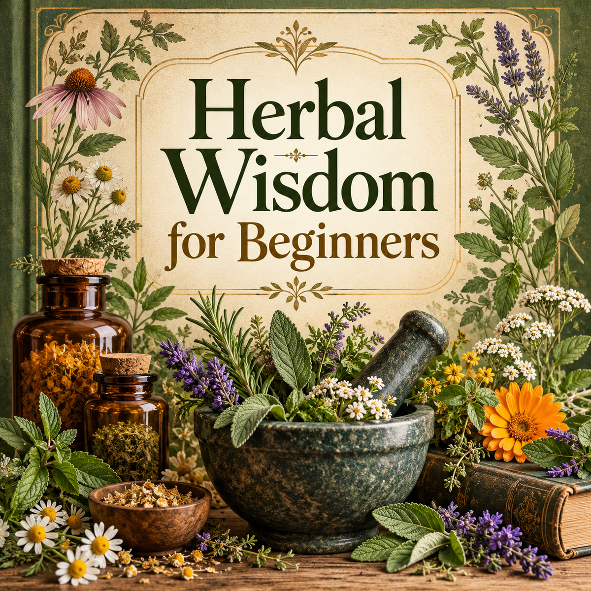 Herbal Wisdom for Beginners premium cover