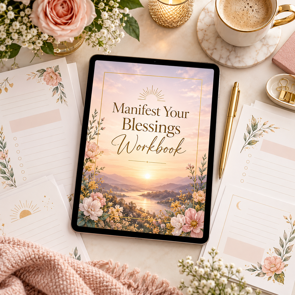Manifest Your Blessings Workbook printable pages