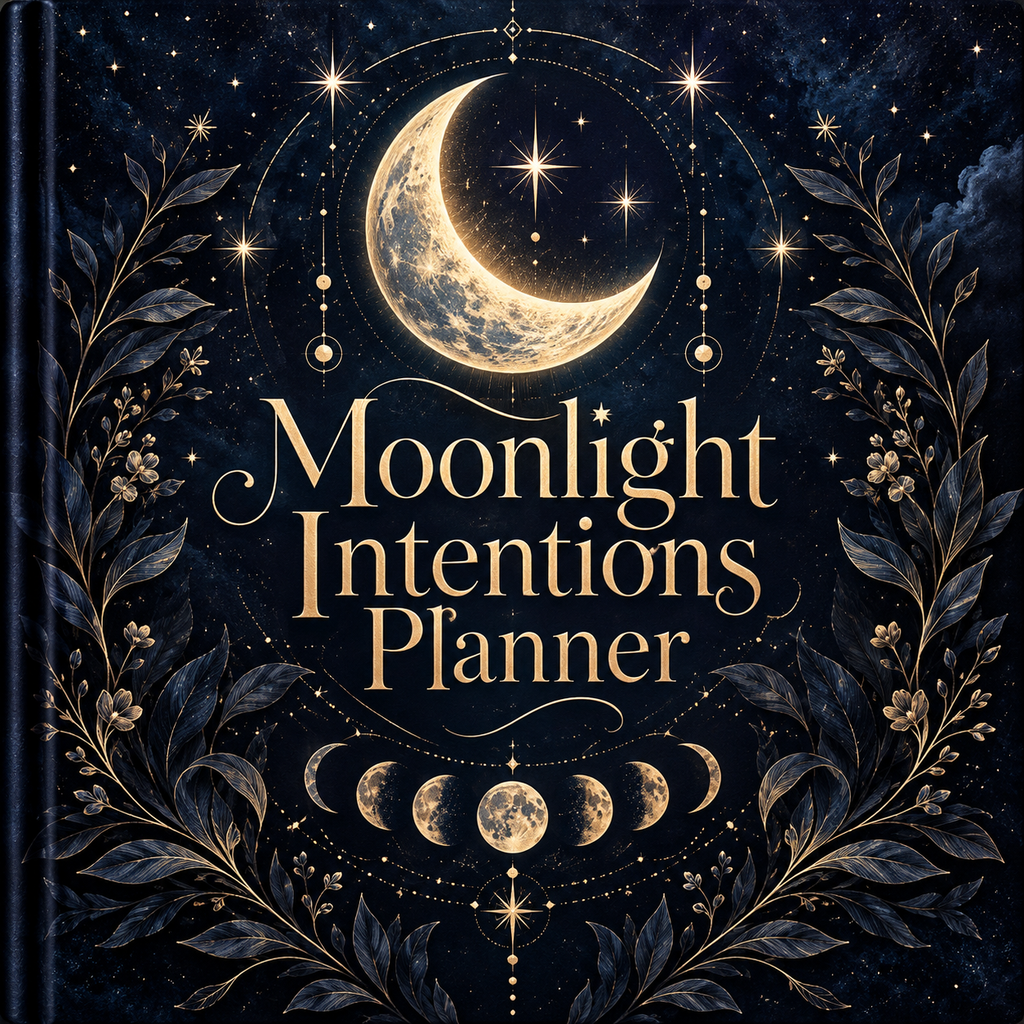 Moonlight Intentions Planner premium cover